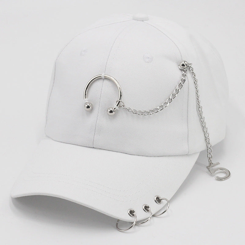 Wholesale all-match student chain hoop baseball cap