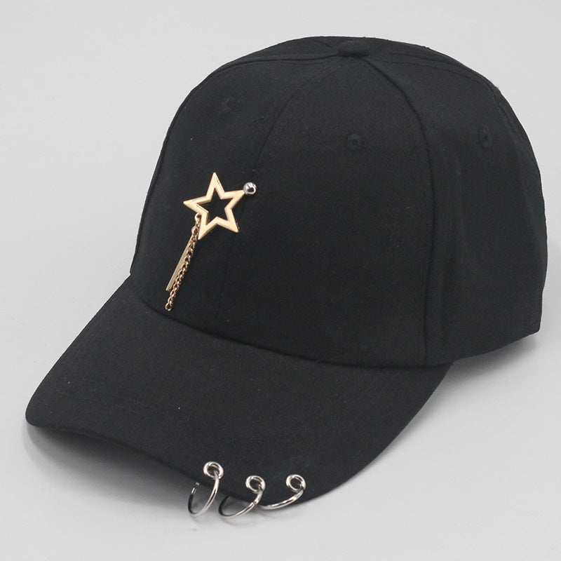 Wholesale all-match student chain hoop baseball cap