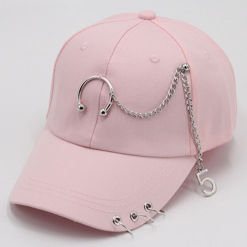 Wholesale all-match student chain hoop baseball cap