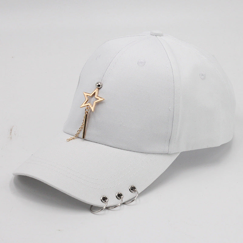 Wholesale all-match student chain hoop baseball cap