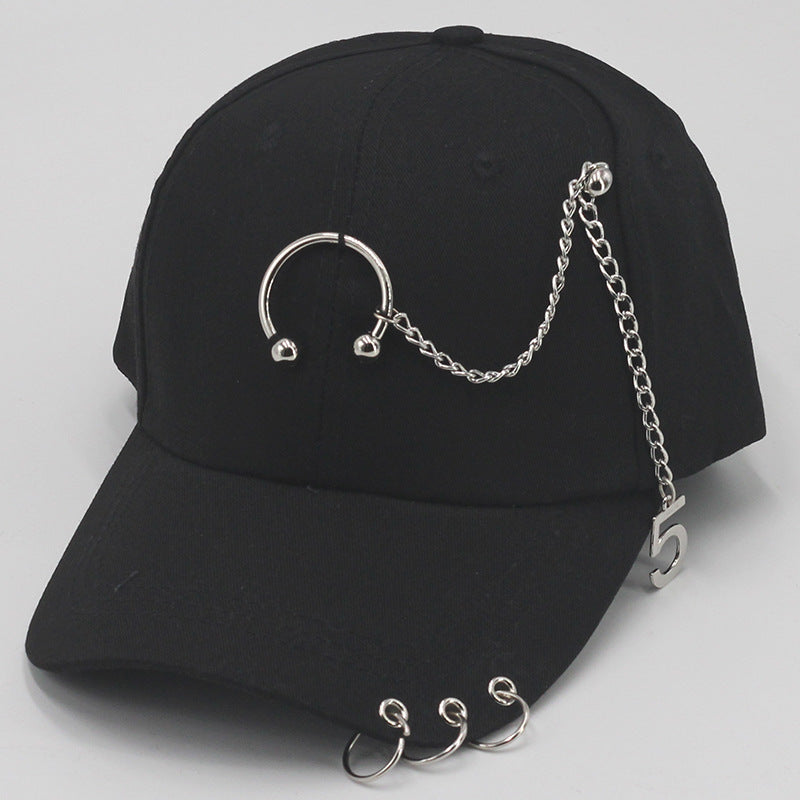 Wholesale all-match student chain hoop baseball cap