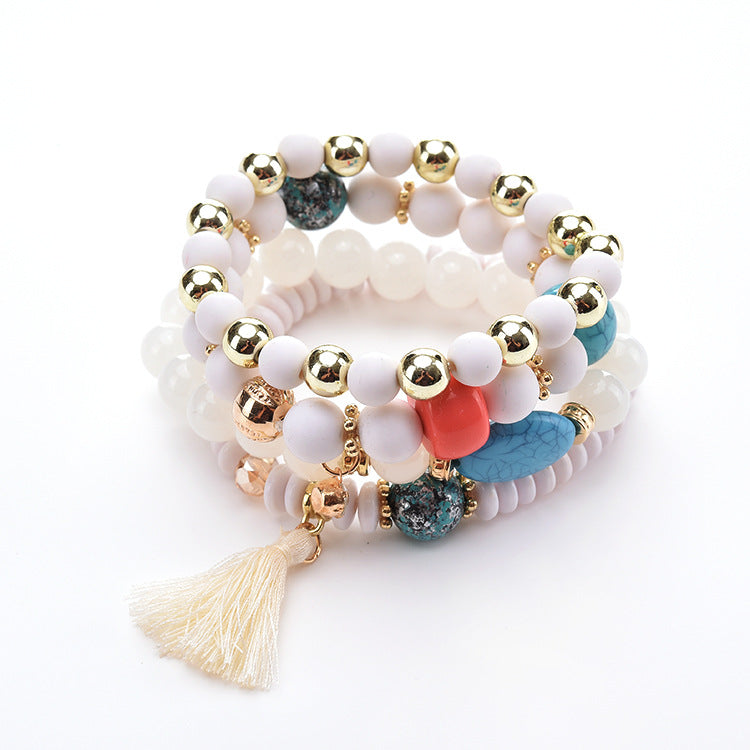 Wholesale Pinestone Tassel Alloy Bracelet