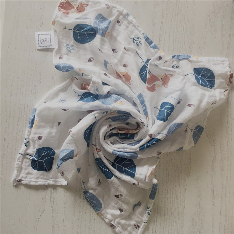 Wholesale baby 60*60 bamboo cotton gauze saliva towel