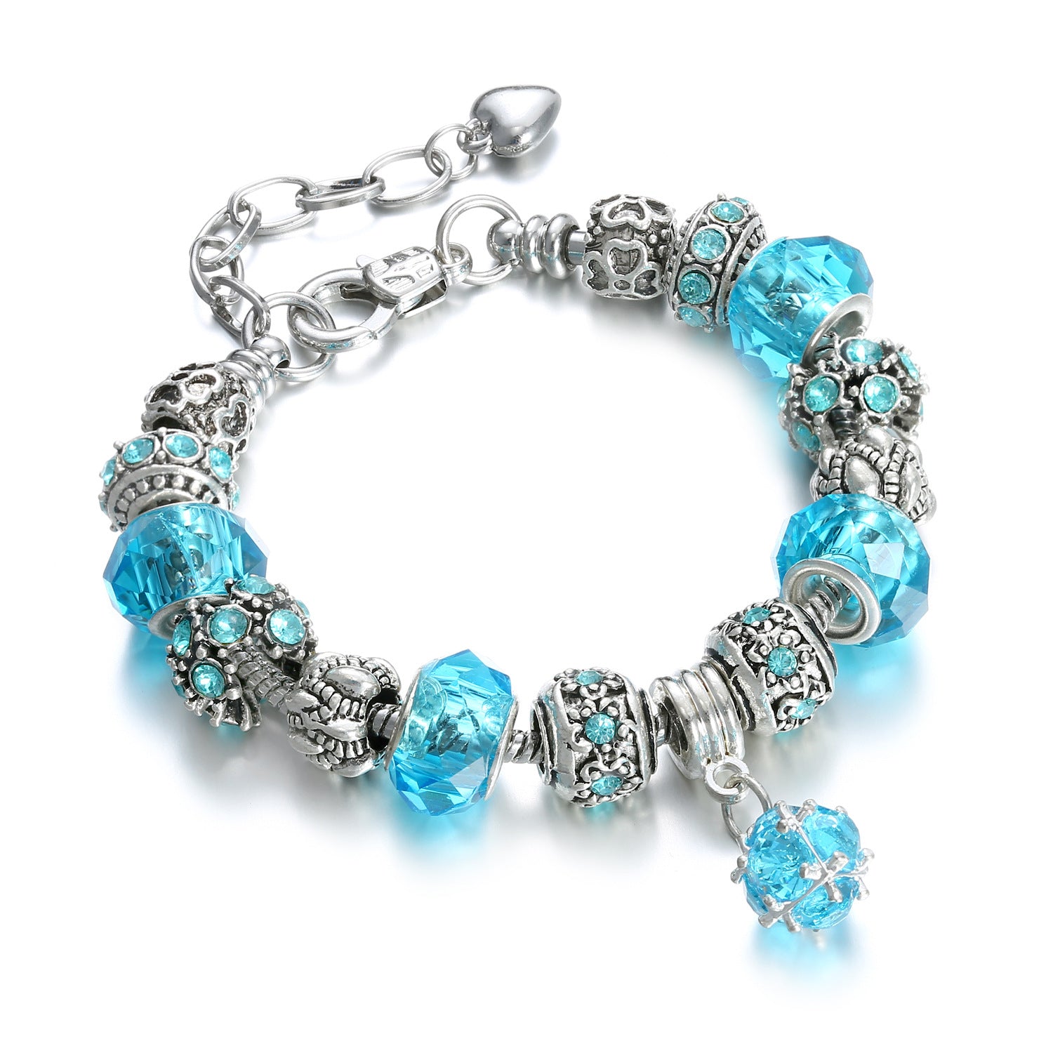 Wholesale Alloy Large Hole Bead Bracelets
