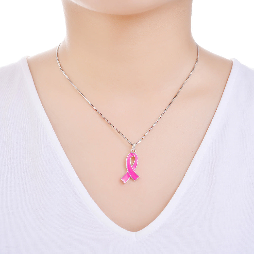 Wholesale Red Ribbon Sweater Chain Long Necklace