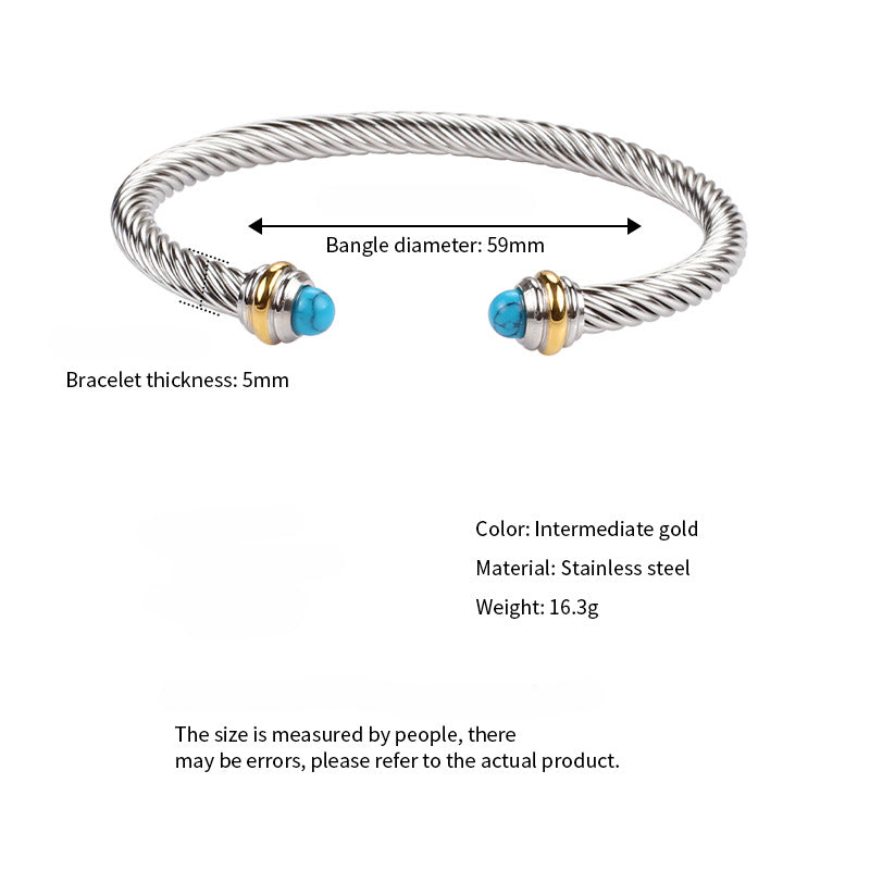 Wholesale Stainless Steel Cable Bracelet