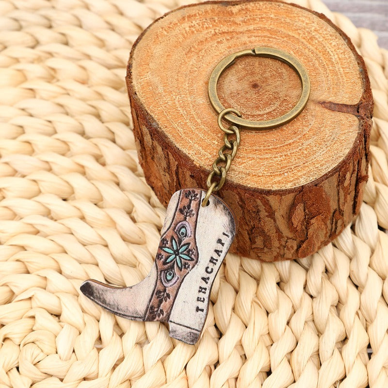 Wholesale Western Style Long Boot Keychains