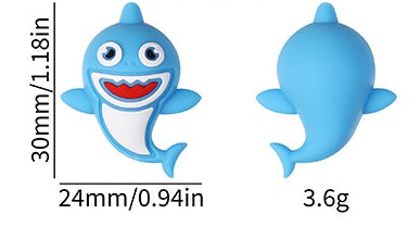 Wholesale 20pcs/pack 3D Ocean Animal Silicone Beads