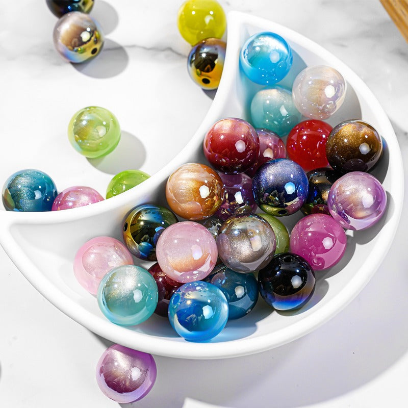 Wholesale 50pcs/1pack Highlights Versatile Cat Eye Straight Hole DIY Beads