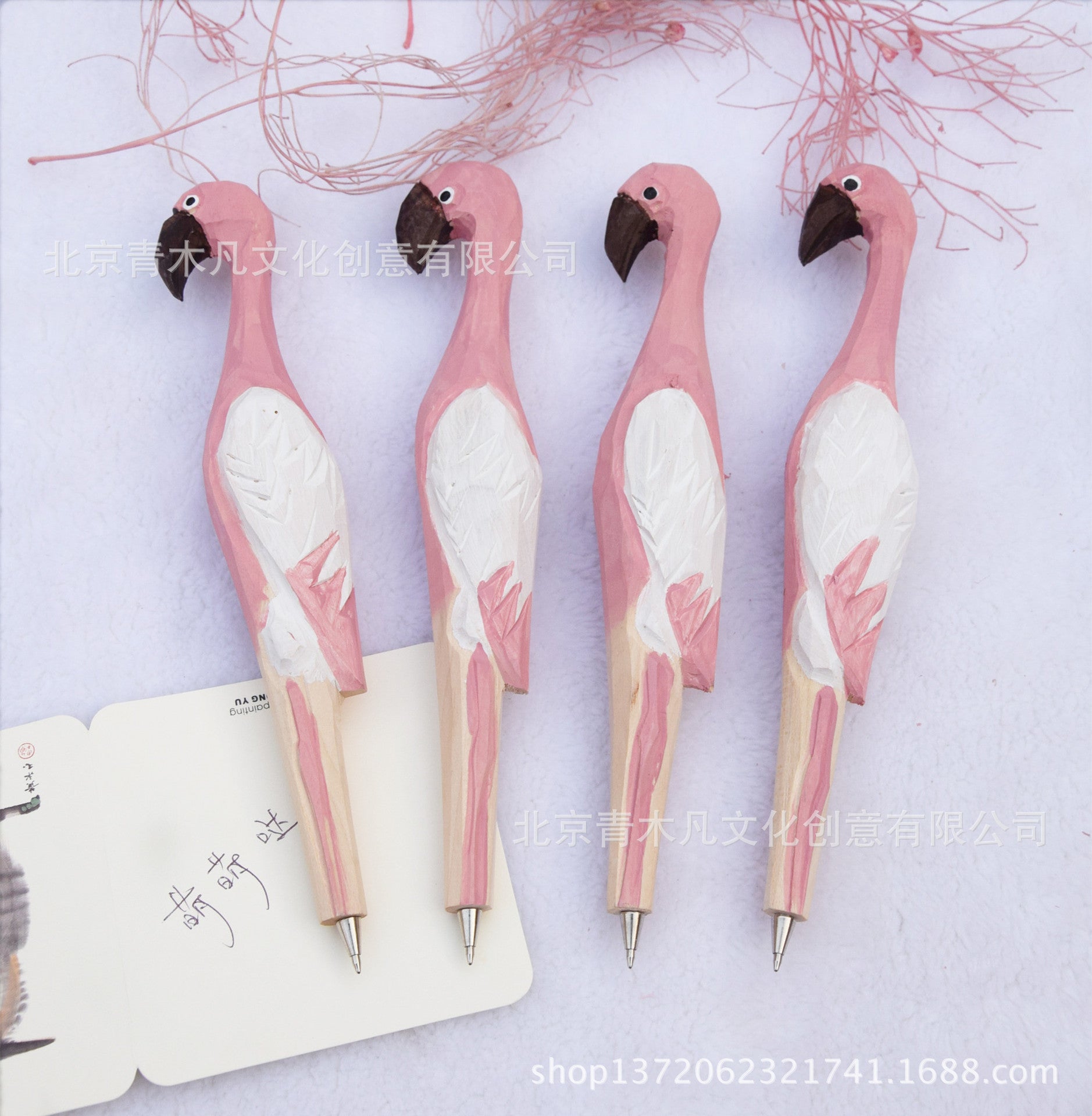 Wholesale Log branch animal ballpoint pen with replaceable refills, handmade creative stationery gift wooden pen
