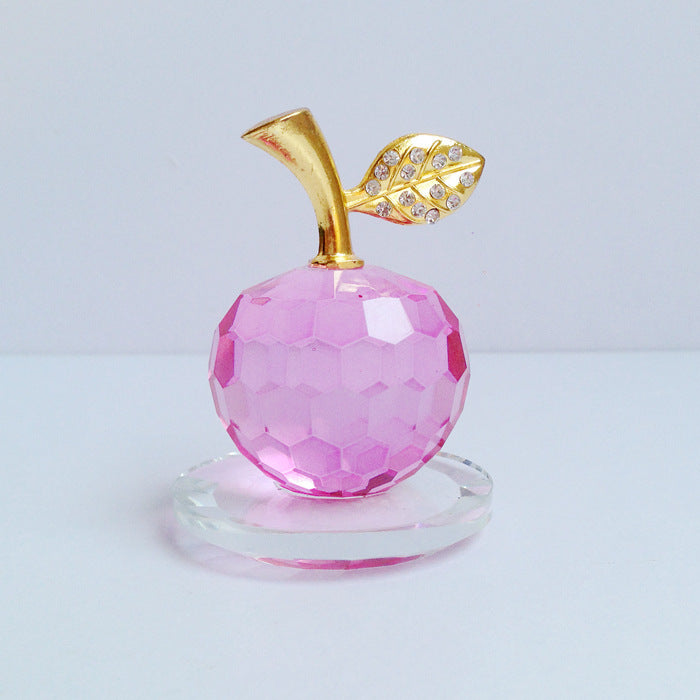 Wholesale K9 Crystal Apple Christmas Eve Christmas Colorful Ornaments