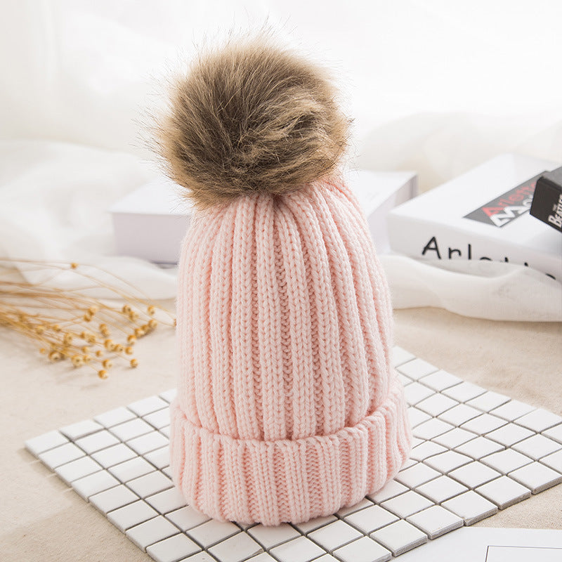 Wholesale Thickened Knitted Hats, Wool Balls, and Wool Hats