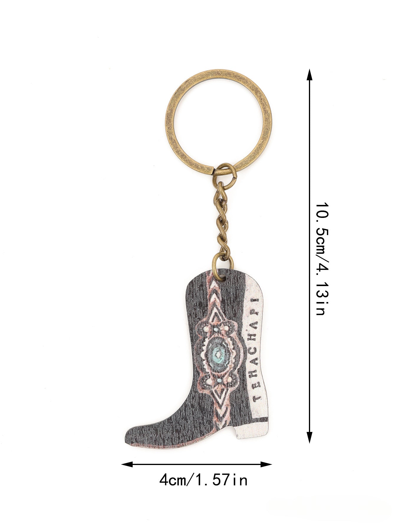 Wholesale of Zinc Alloy Keychains for Western Style Boots