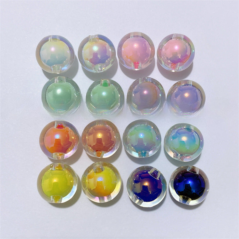 Wholesale 200PCS DIY Acrylic 16MM Straight Hole Beads