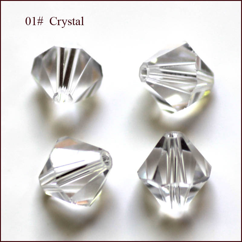 Wholesale 500pcs Crystal Glass Rhombus Beads