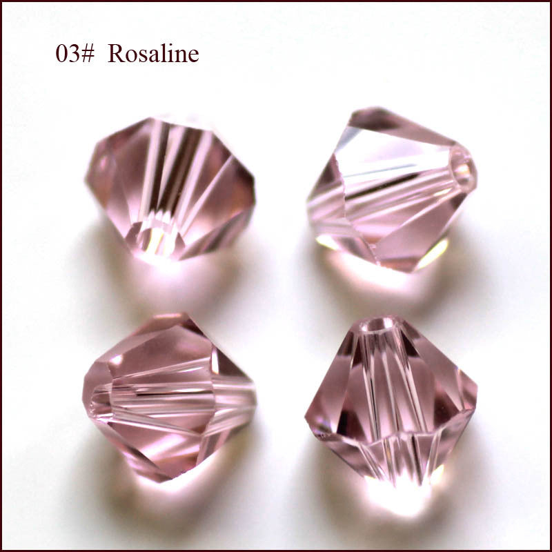 Wholesale 500pcs Crystal Glass Rhombus Beads