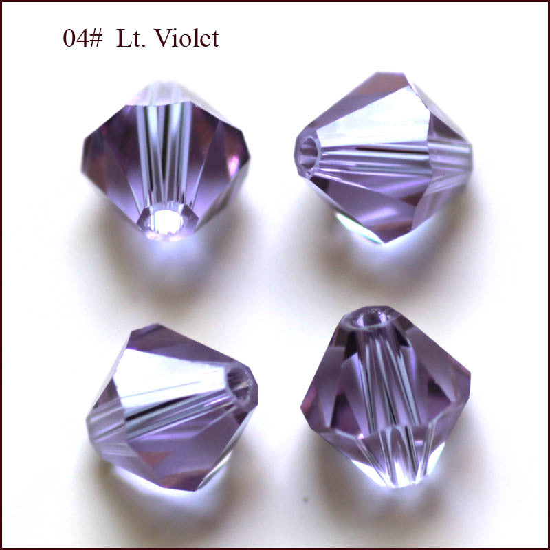 Wholesale 500pcs Crystal Glass Rhombus Beads