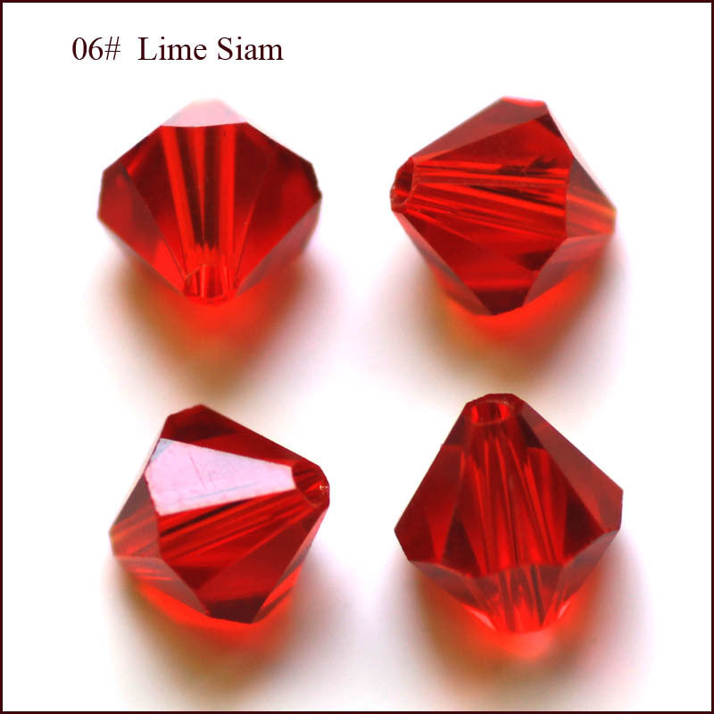 Wholesale 500pcs Crystal Glass Rhombus Beads