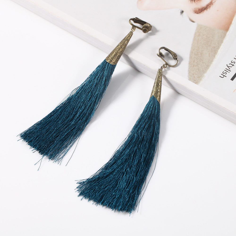 Wholesale Bohemian Fabric Ear Clips