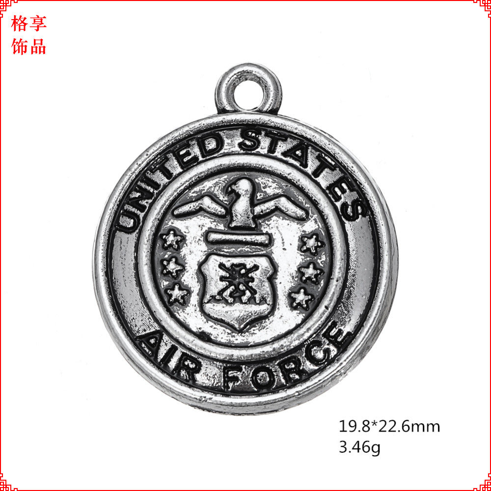 Wholesale  Navy Road Army Air Force Fire Ancient Silver Jewelry Tab Accessories