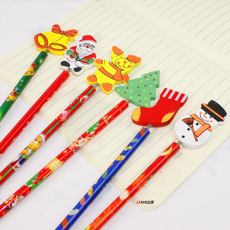 Wholesale Santa Claus Wooden Pencils