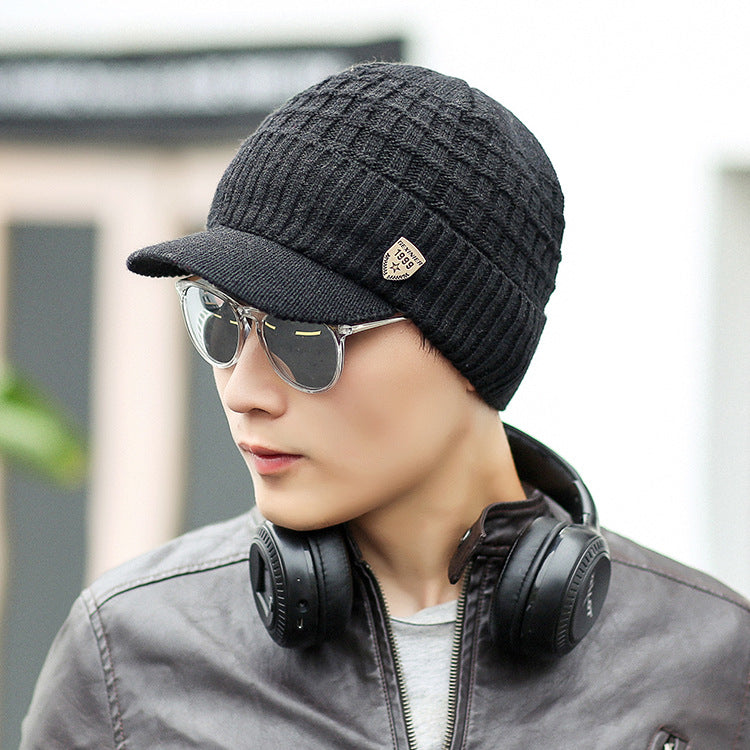 Wholesale Autumn and Winter Plus Fleece Warm Woolen Hat Knitted Hat