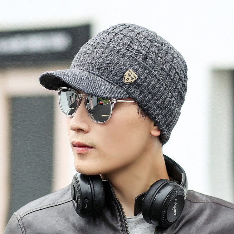 Wholesale Autumn and Winter Plus Fleece Warm Woolen Hat Knitted Hat