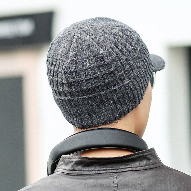 Wholesale Autumn and Winter Plus Fleece Warm Woolen Hat Knitted Hat