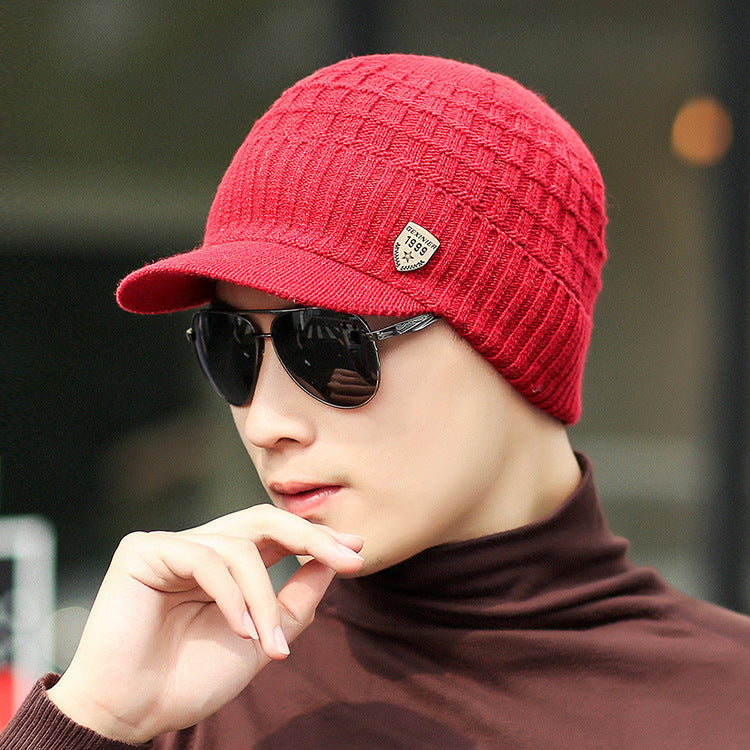 Wholesale Autumn and Winter Plus Fleece Warm Woolen Hat Knitted Hat