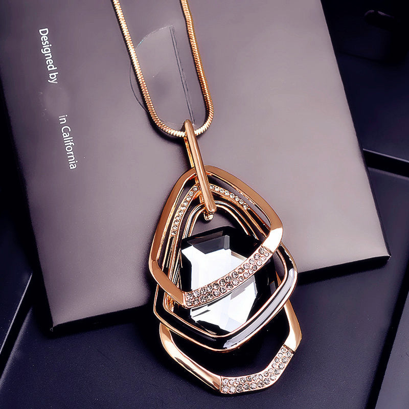 Wholesale Versatile Long Sweater Alloy Necklaces