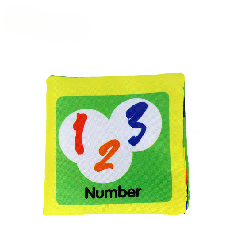 Wholesale Baby English Phonetic Paper Palm Cloth Book Early Education Toy Digital Shape Animal Cognition Book