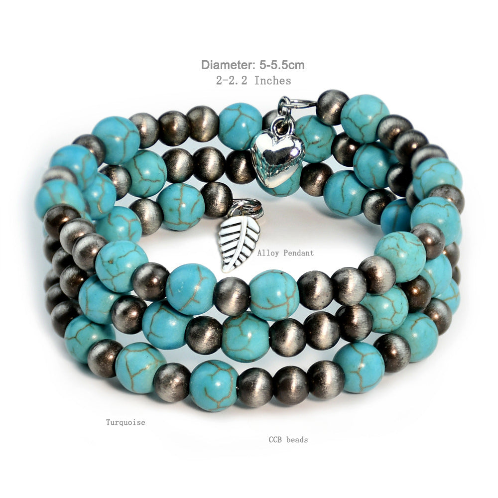 Wholesale Ethnic Turquoise Beaded Bracelets