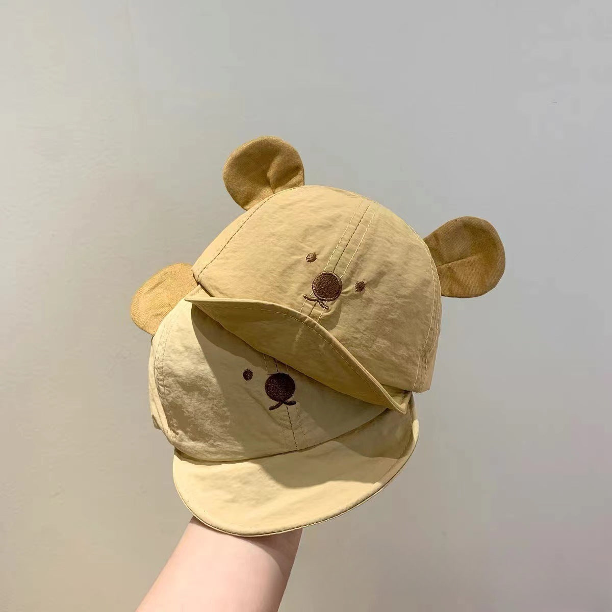 Wholesale Baby Cute Bear Embroidered Soft Brim Baseball Cap