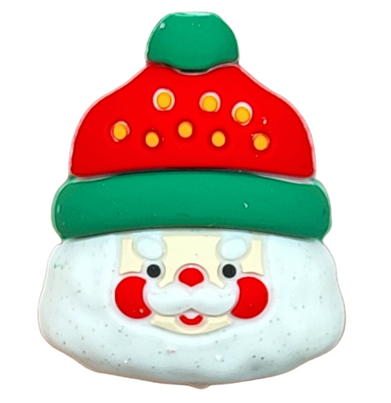 Wholesale 20pcs/pack Christmas Food-grade Cartoon 3D Silicone Beads