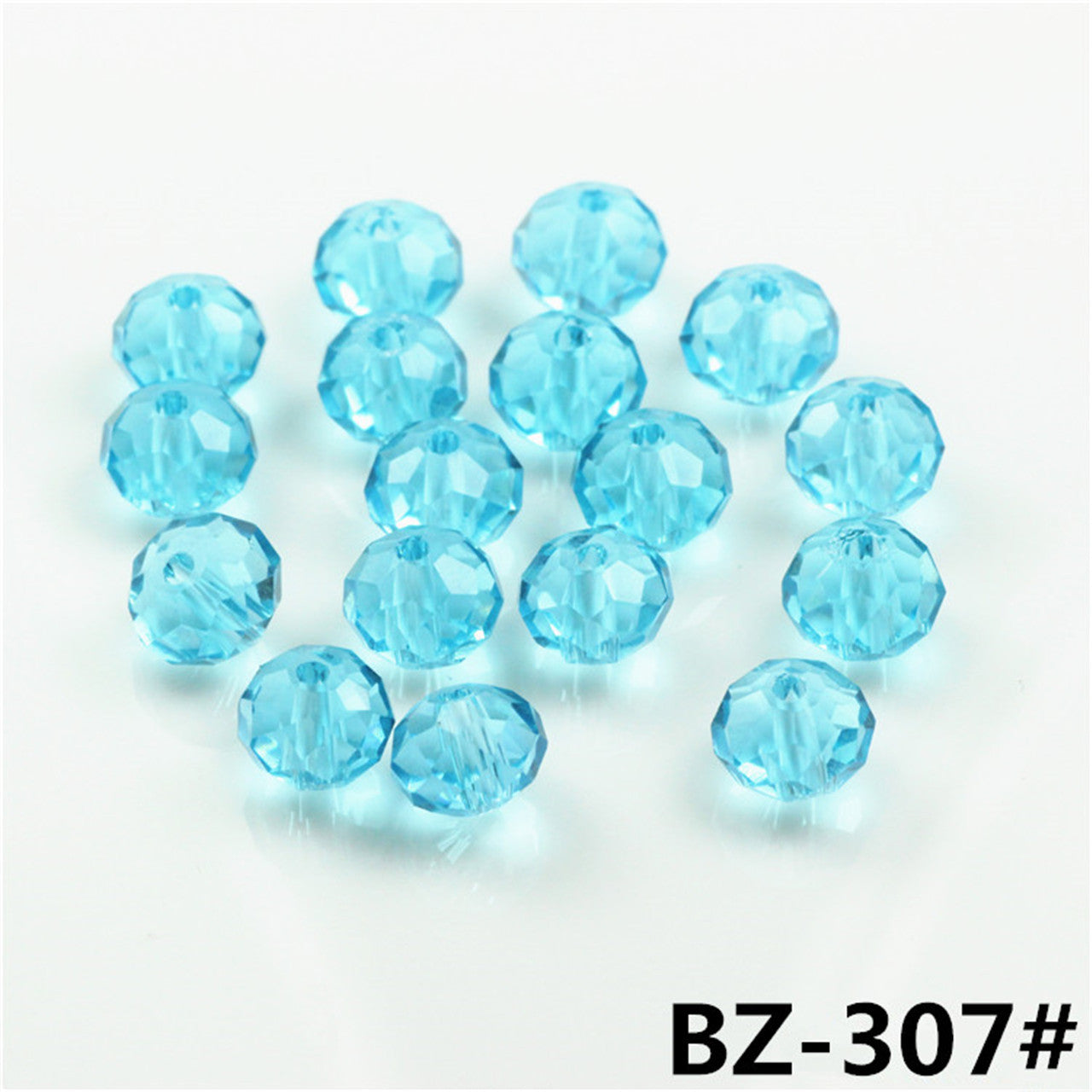 Wholesale 6-12MM Flat Beads Glass Wheel Crystal Beads Lanyard