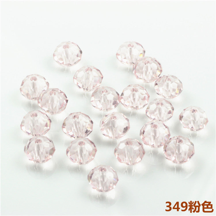 Wholesale 6-12MM Flat Beads Glass Wheel Crystal Beads Lanyard