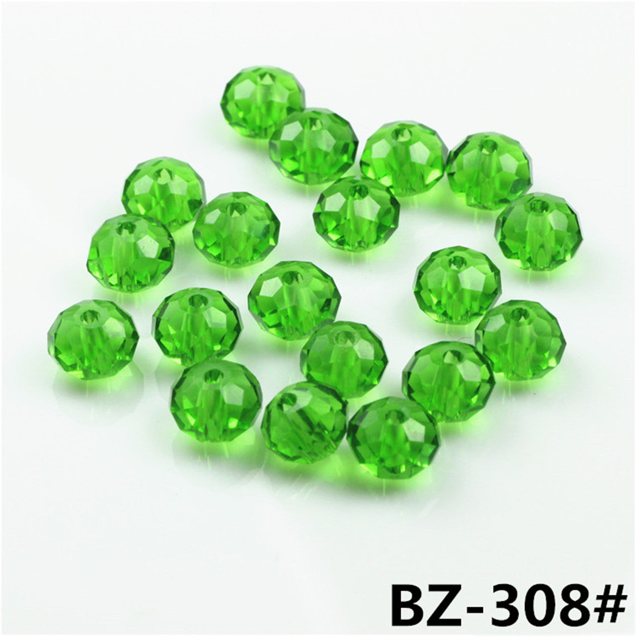 Wholesale 6-12MM Flat Beads Glass Wheel Crystal Beads Lanyard