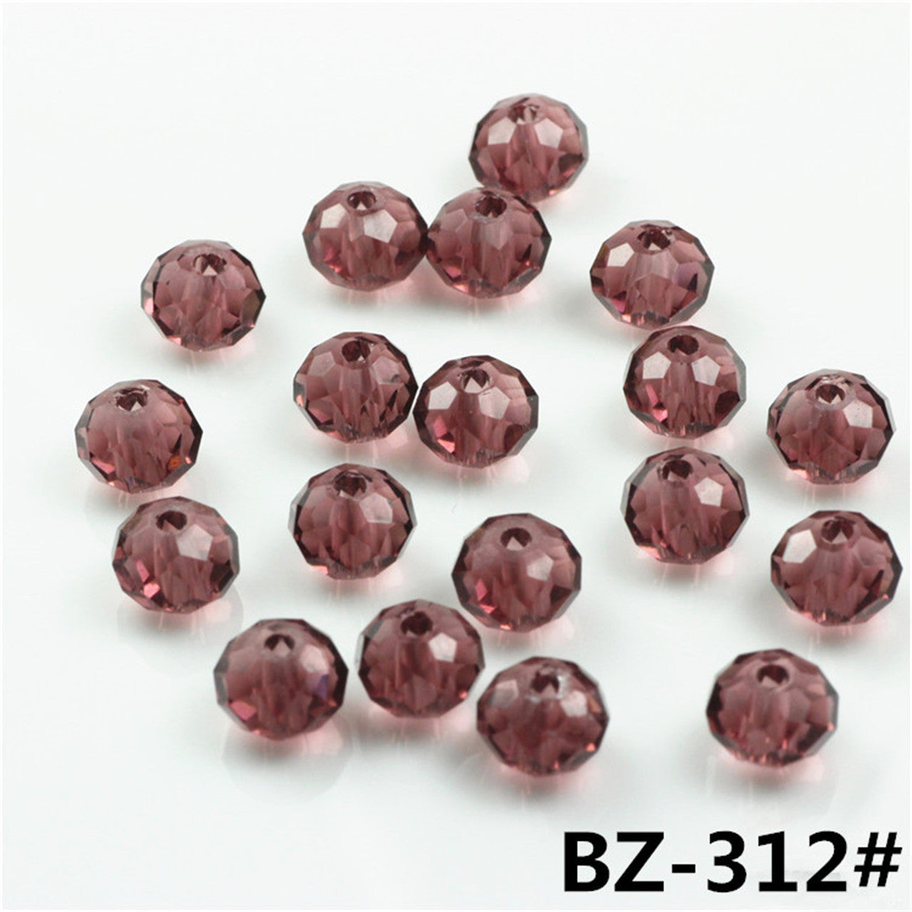 Wholesale 6-12MM Flat Beads Glass Wheel Crystal Beads Lanyard