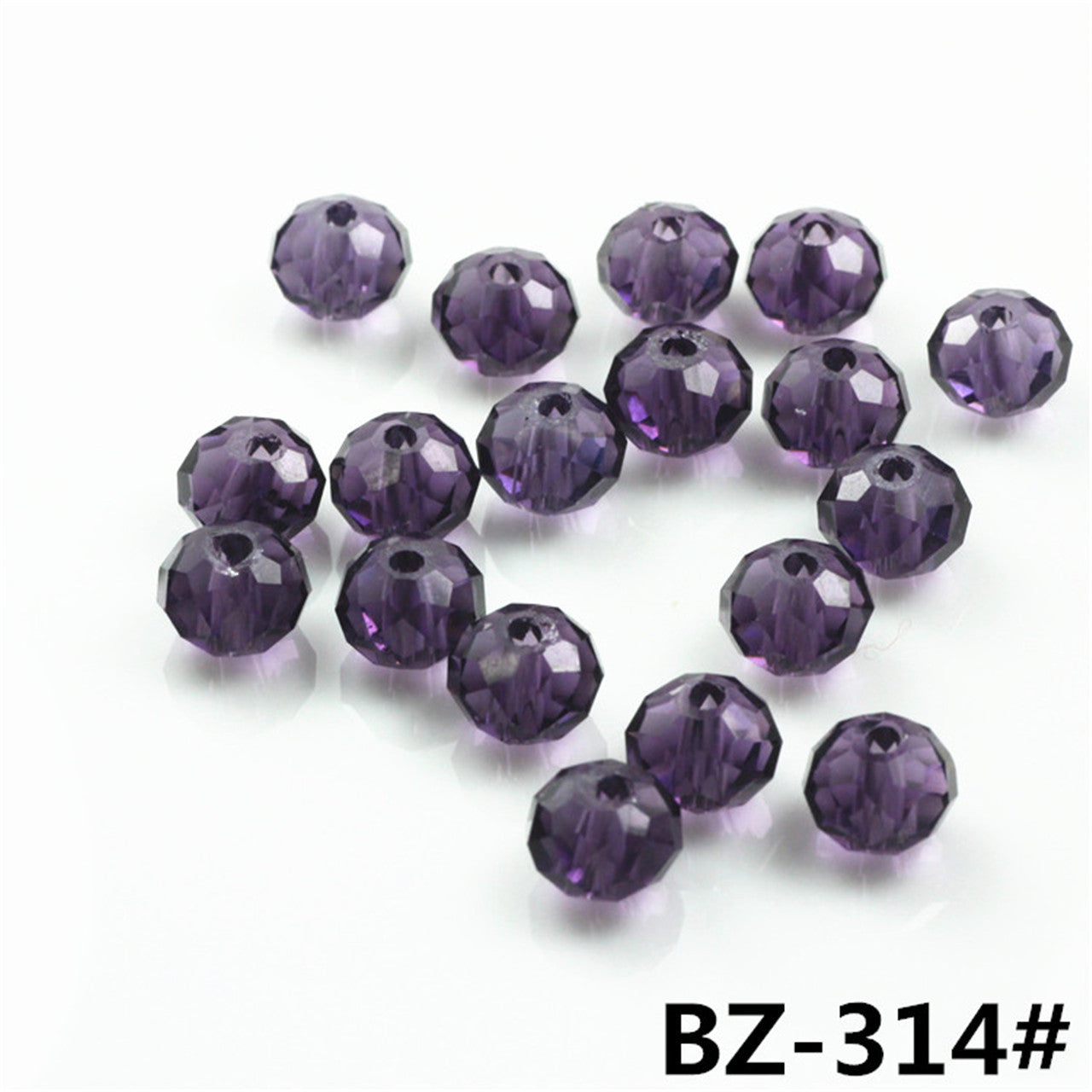 Wholesale 6-12MM Flat Beads Glass Wheel Crystal Beads Lanyard