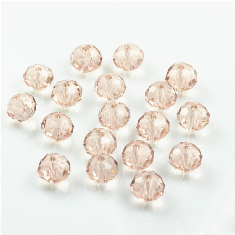 Wholesale 6-12MM Flat Beads Glass Wheel Crystal Beads Lanyard