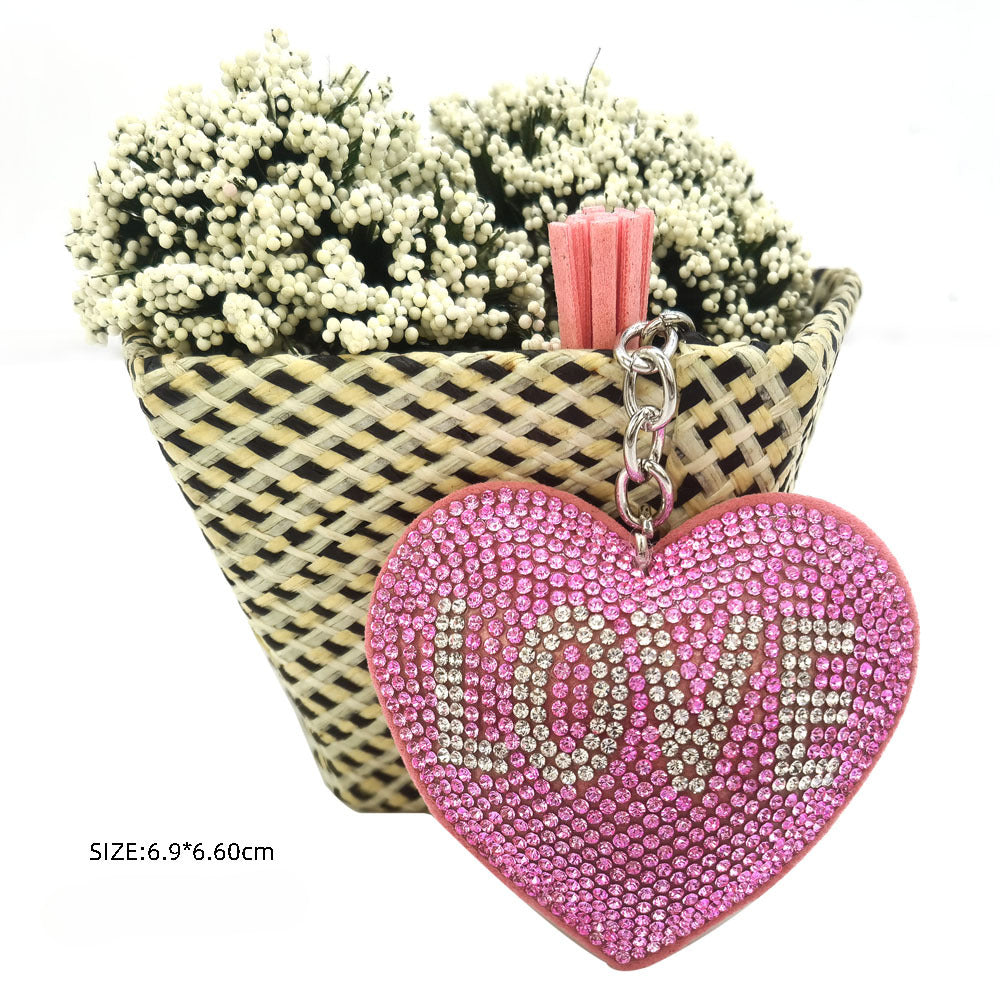 Wholesale Diamond LOVE Heart Key Chain