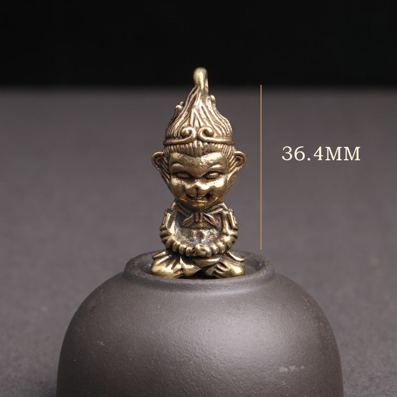 Wholesale Brass Solid Distressed Zodiac Keychains