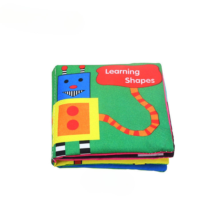 Wholesale Baby English Phonetic Paper Palm Cloth Book Early Education Toy Digital Shape Animal Cognition Book