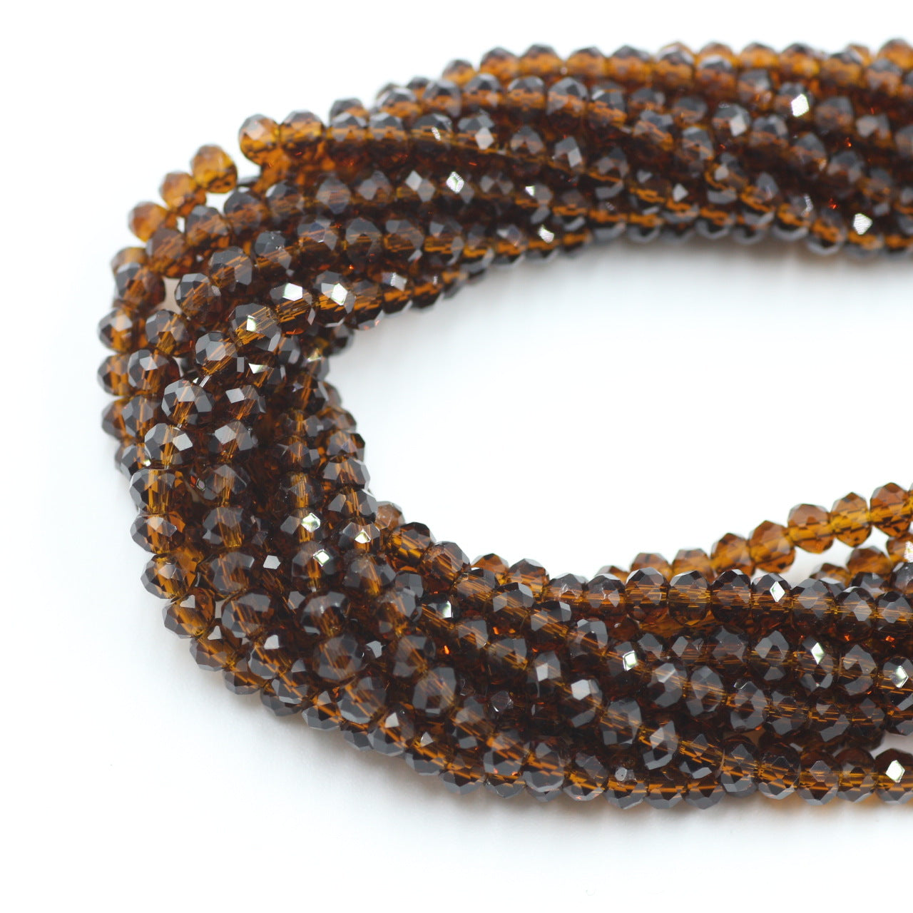 Wholesale 6-12MM Flat Beads Glass Wheel Crystal Beads Lanyard