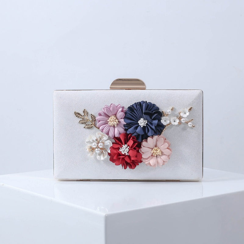 Wholesale Luxury Premium Design Flower Set Bead Handbag