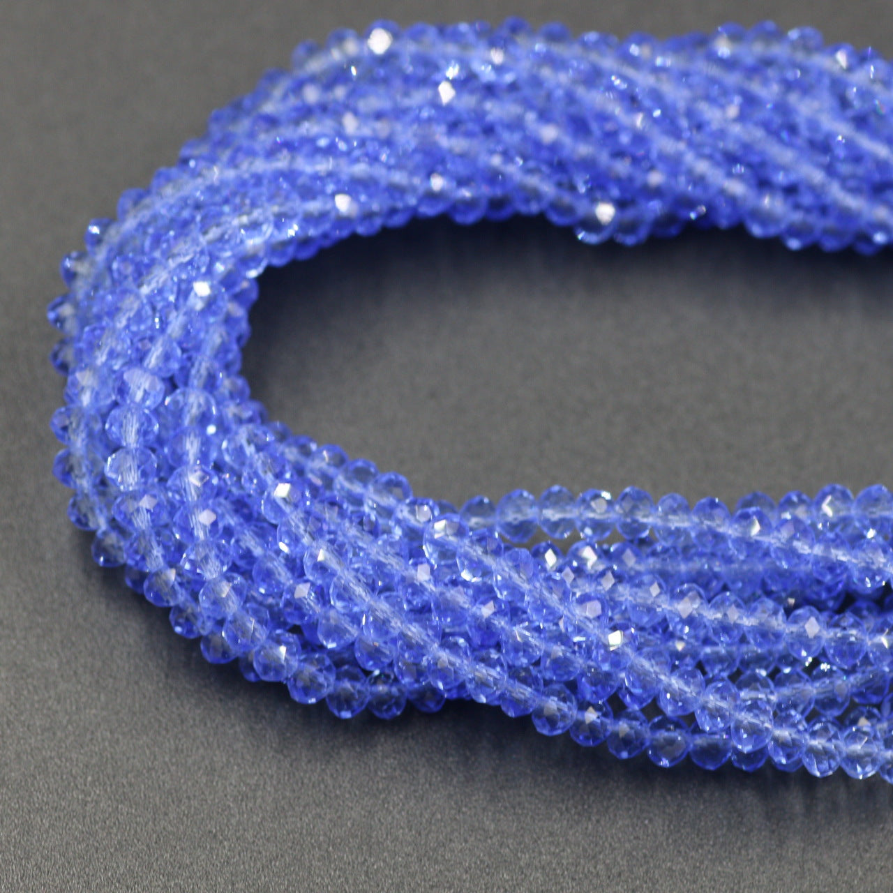 Wholesale 6-12MM Flat Beads Glass Wheel Crystal Beads Lanyard