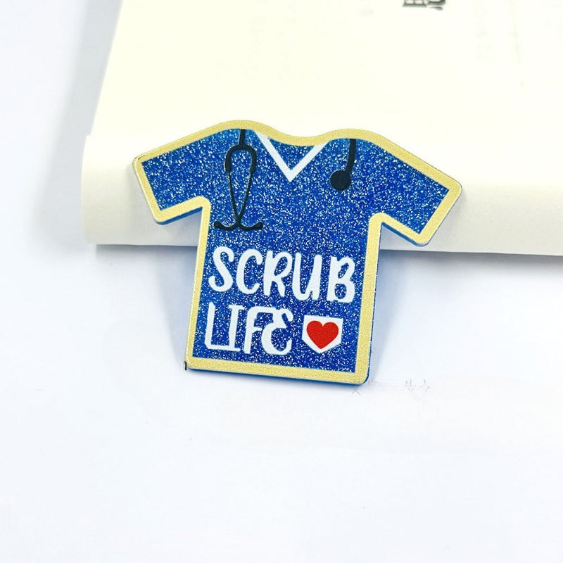 Wholesale 10pcs Loose Powder Cartoon Clothes Style Letters Acrylic Accessories