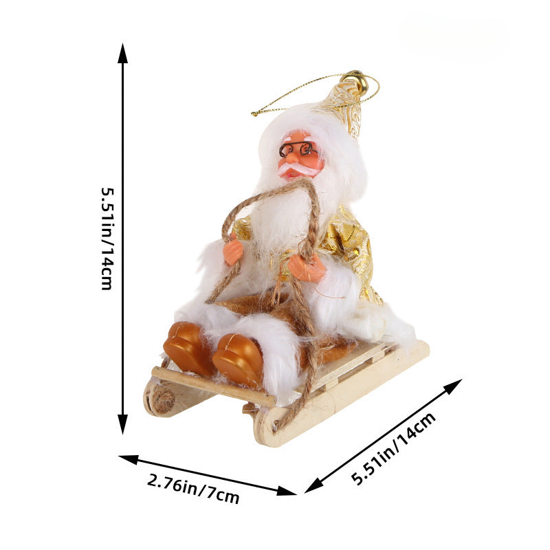 Wholesale Enamel Santa Claus Doll Decorations