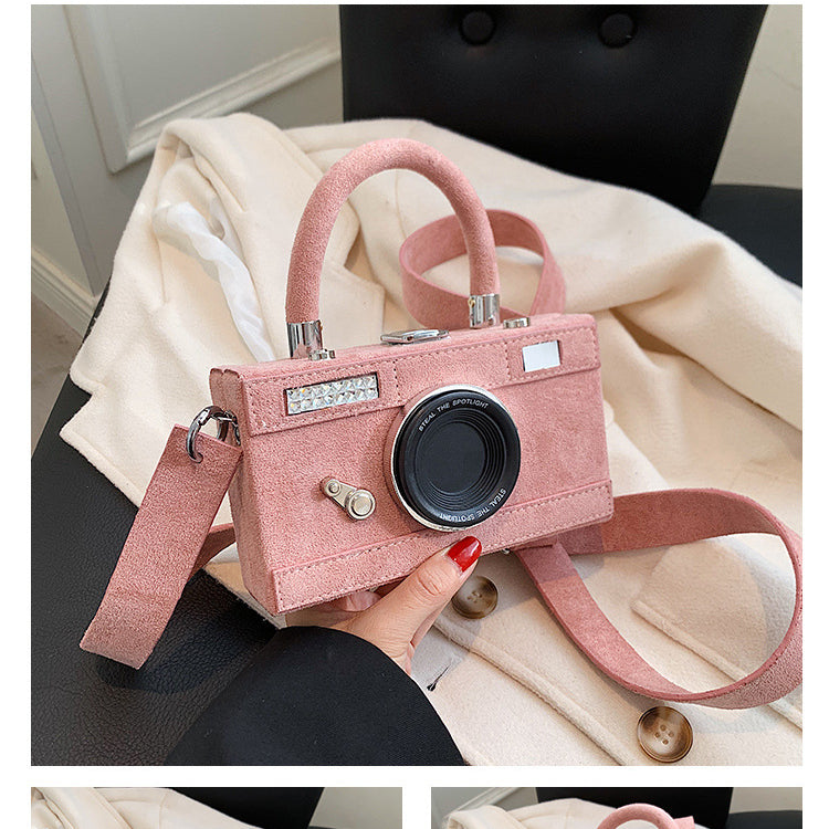 Wholesale PU Suede Camera Bag