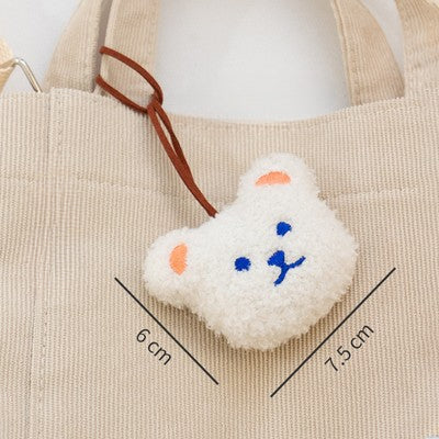 Wholesale Bear Name Pendant Plush Decoration Kindergarten Name Card Ornament